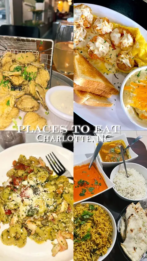 𝗣𝗟𝗔𝗖𝗘𝗦 𝗧𝗢 𝗘𝗔𝗧 𝗜𝗡 𝗖𝗛𝗔𝗥𝗟𝗢𝗧𝗧𝗘! ✨
‌
Here’s a list of some of the restaurants I’ve been to in the past 6 months, in no particular ranking order. Most of them are my frequent favorites 🫶🏽
‌
✨ @stir_charlotte 
✨ @earlygirleatery (Clo