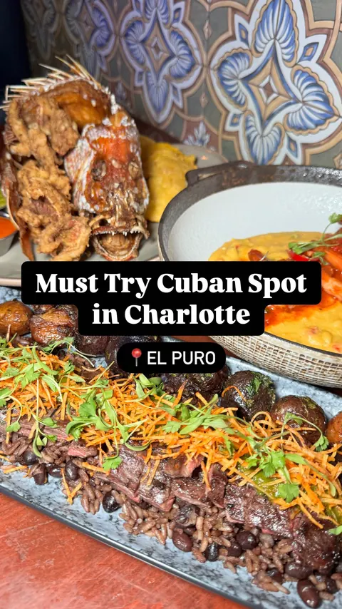 Havana good time at El Puro 🇨🇺

📍El Puro @elpurocuban - South Blvd (Charlotte, NC)

@elpurocuban is a DELICIOUS modern Cuban bar & restaurant off South Blvd by Madison Park that you NEED to try if you haven’t been yet! They recently added some new