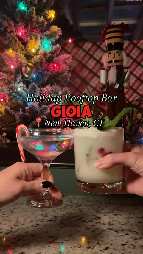 JOY-AH TO THE WORLD 🎄

@gioianhv in New Haven, CT has transformed their beautiful heated and enclosed rooftop bar into the most magical winter wonderland this holiday season! ❄️ 

We tried some of their festive drinks and bites including:
🍸 Pepperm