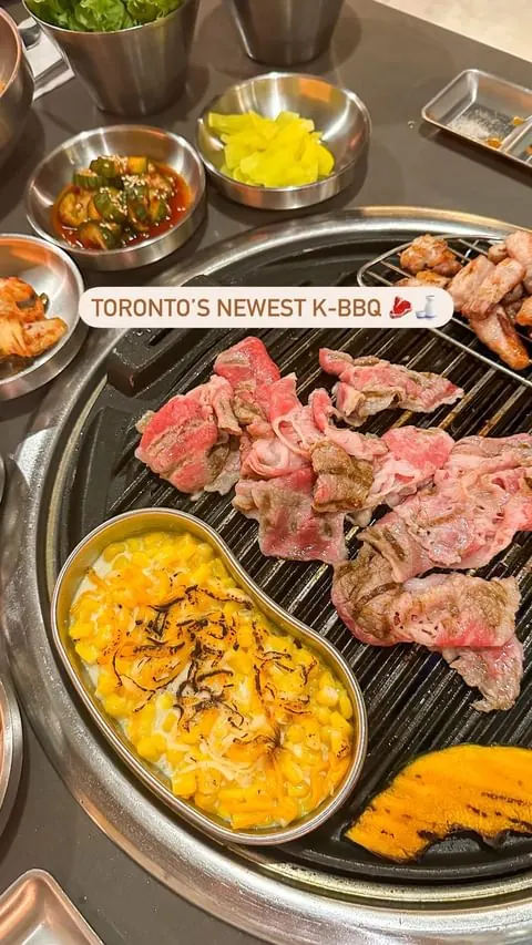 🥩 This is *THE KBBQ* spot to visit in Toronto ‼️

✿ Korean food lovers!!! There’s a NEW Korean bbq restaurant in Koreatown, Toronto @thekbbqtoronto 🍻🥩 It’s a cozy & vibey restaurant serving quality kbbq meats (marinated & non-marinated), yummy sid