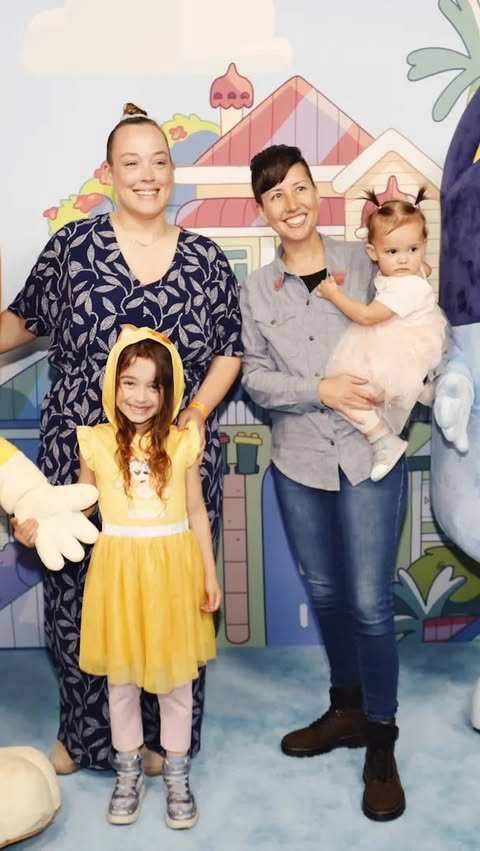 Our dreams came true when we got invited to the Bluey premiere of “The Sign” which is out TODAY on Disney+ !! 🥳🥳🥳

We got to meet Bluey and Bingo, cried and laughed, and cried some more during the 28 minute episode 🥲 played keepy uppy, pass the p