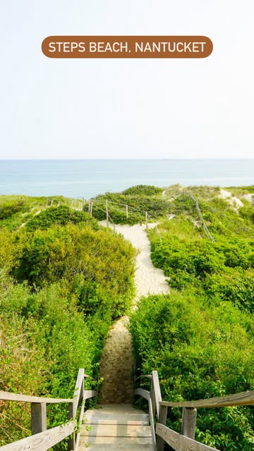 Welcome to Steps Beach 🪜🌊✨

Located on the north shore of Nantucket Island off Cliff Road, is this hidden gem known for its breathtaking beauty. 

True to its name, accessing the beach requires descending a series of steps that lead from the bluff 