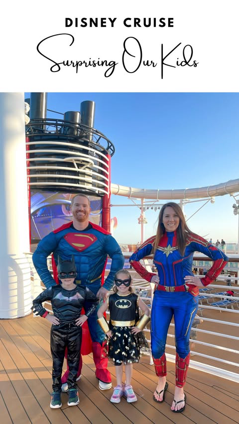 These moments are everything…🥹 I love how you can see my kiddos different personalities too…one reacts instantly and the other needs time to process everything. 💙🩷 Our countdown for the cruise has started and we can’t wait!