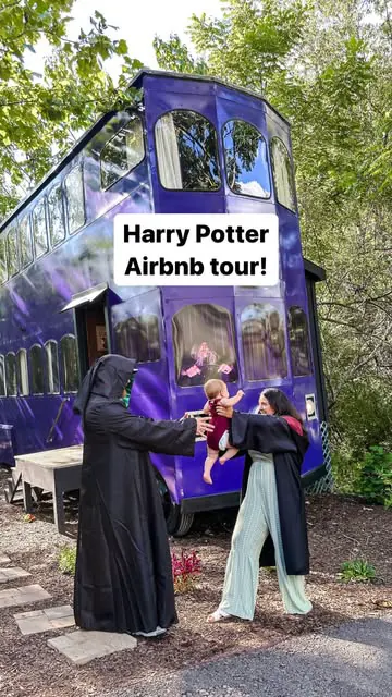 Would you stay here? 

We visited this double decker Harry Potter inspired Airbnb in Tennessee. It was so fun to experience it, they even left an acceptance letter to Hogwarts for Delilah, it was so cute. 

It is in Tennessee and close to Gatlinburg.