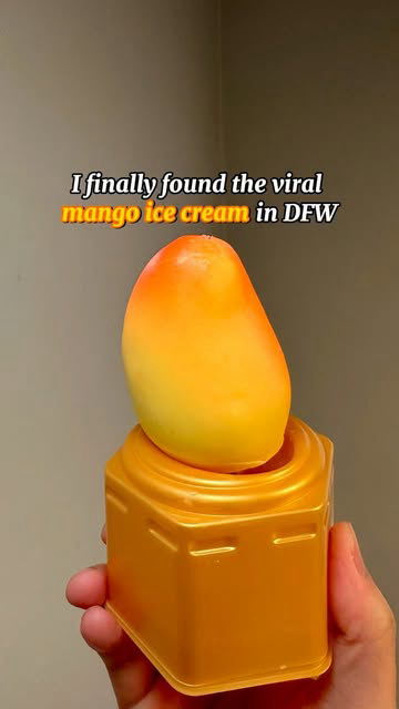 Found the viral mango ice cream at ‘JUSGO Supermarket’ in Plano, and some of my friends have seen it in all @99ranchmarket stores (usually sold out though). 

It’s so prettty!! But it’s a bit pricey. It comes in a pack of 3 for $8.99. 🥭🥭
I’ll give 