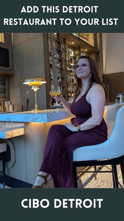 📌 Save this for your next Date Night in Detroit 🌆⬇️

🌿Step into a Mediterranean Oasis at Cibo Detroit, nestled on the first floor of the Cambria Hotel in downtown Detroit. This stunning restaurant offers street-level views of the city, inviting yo