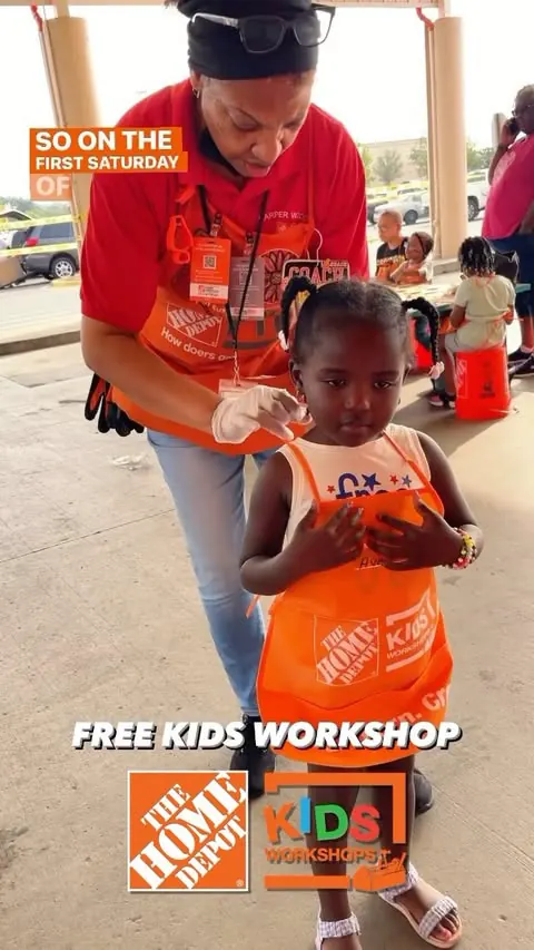 So on the first Saturday of every month, your local @homedepot has a FREE Kids Workshop from 9AM to noon. 

Today, we built a treasure chest from scratch, and @goavachristine thought it was the most fun thing ever. 

We only have a week left until my