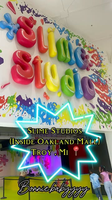 Slime Studios (Inside Oakland Mall) Troy , Mi 📍 just opened May 30th . The KIDS will enjoy it . Do your kids like slime ? Go take them lol #slime #Michigan #troymichigan #mall #diy #kids #kidsfun #kidsactivities #Detroit 

@slimestudiomi