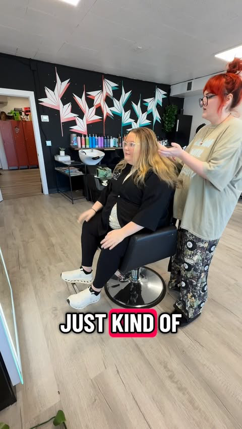 POV: You’re getting your hair done with me 👀💅 Maddie always eats every time she’s truly the BEST 🩷 @thefunkyladyy