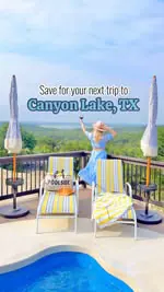 ✨Save this post for your next trip to Canyon Lake, TX!✨ I stayed at @edenvistacanyonlake a beautiful, doggy friendly 🐶 property 🏡 perched up on a hilltop overlooking Canyon Lake 🌊 ‼️
.
.
This 2 bedroom property 🏡 is perfect for a girls weekend ge