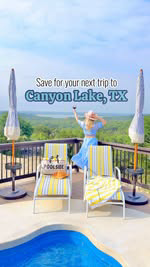 ✨Save this post for your next trip to Canyon Lake, TX!✨ I stayed at @edenvistacanyonlake a beautiful, doggy friendly 🐶 property 🏡 perched up on a hilltop overlooking Canyon Lake 🌊 ‼️
.
.
This 2 bedroom property 🏡 is perfect for a girls weekend ge