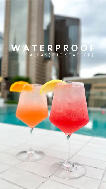 ⛱️ Waterproof at The Statler 🍹
📍 1914 Commerce St Dallas, TX 75201

@waterproofdallas @thestatler will have Ladies Night every Thursday, which offers complimentary entry (for ladies 21+) along with $7 Espresso Martinis, sparkling wine and more!

Th