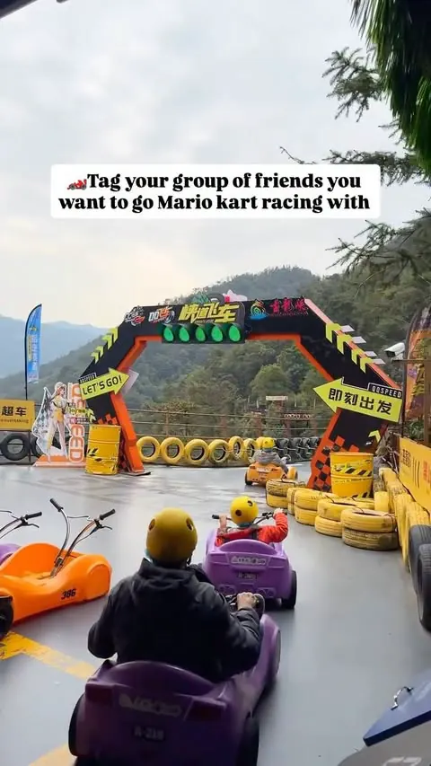 This is one of the most intense go karting experiences we’ve had and felt like we had just been placed in a Mario kart game!

Follow @wanderlustyaventuras for more travel adventures!

These cars have no engine so it’s just gravity pulling you down an