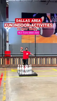 DFW Fun Indoor Things to Do in 2026 🥰

I know for me personally it’s difficult to stay active when it’s cold outside BUT there are so many fun gems in DFW that will help you stay warm & moving your body! 

Here are some of my favorites!

🎳 Bowling 