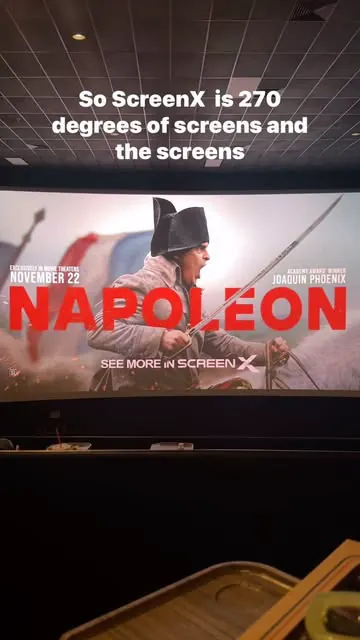 🚨Napoleon in ScreenX is OUT NOW!🚨 270 degrees of screen, what’s better than that!? 🎥

#snackthatsnacks #seemoreinscreenx #screenx #napoleonmovie #napoleon #movies #popcorn #cinemark #movietheater #dallas #dallastx #dallasfoodie #plano #planotx #pl