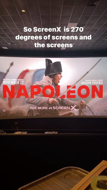 🚨Napoleon in ScreenX is OUT NOW!🚨 270 degrees of screen, what’s better than that!? 🎥

#snackthatsnacks #seemoreinscreenx #screenx #napoleonmovie #napoleon #movies #popcorn #cinemark #movietheater #dallas #dallastx #dallasfoodie #plano #planotx #pl
