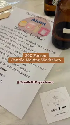 Despite the organized chaos we had a lot of fun getting creative 🕯️🤎Corporate events are such a great day to bond and support small businesses while you’re at it🤎 #candlelitexperience