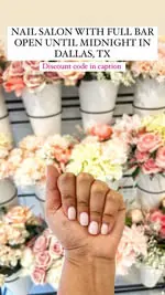 ❗️DISCOUNT CODE BELOW❗️
Chic nails and late-night thrills. Elevate your evenings with luxury manicures and extra ordinary pedicures until midnight at @nailbloom.us 💅 

Whether you’re looking to keep it simple or go full glam, @nailbloom.us has you c