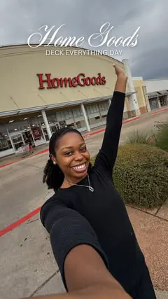 started my holiday season prep this morning @homegoods 🎄❤️ #DeckTheEverythingDay