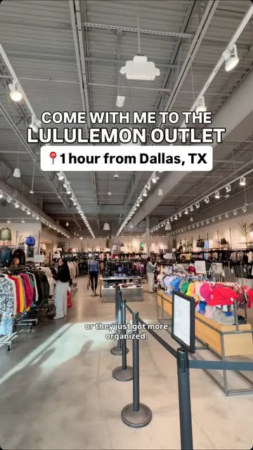 Did you know there’s a Lululemon outlet just an hour from Dallas?! Send this to someone who needs to know this exists 👀

Went to this spot over the summer and found SO many good things so had to come back to see if it’s always good or I just got luc