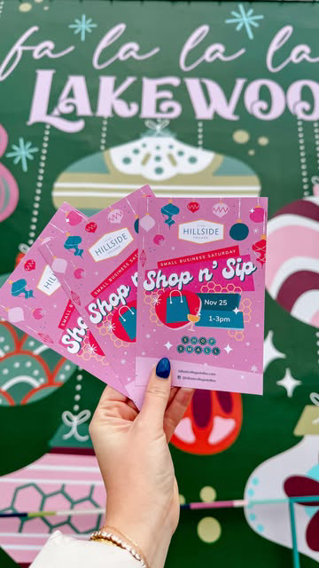 Sip n Shop small this Saturday from 1-3pm at @hillsidevillagedallas!! 🩷🛍️🥂

Small Saturday > Black Friday 🙌🎁 Grab some bubbly + take advantage of these discounts + sales THIS SATURDAY ONLY! Here’s a few to get excited about⬇️

🥂 Sips from @bubb