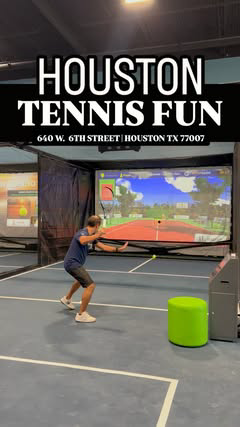Hey Houston! @thathoustonmom here and I found a super fun brand new tennis spot that you have to check out! Whether you just want to play for fun or take lessons to improve your game, My Tennis Wall is a must try! 🎾 

My Tennis Wall has tennis simul
