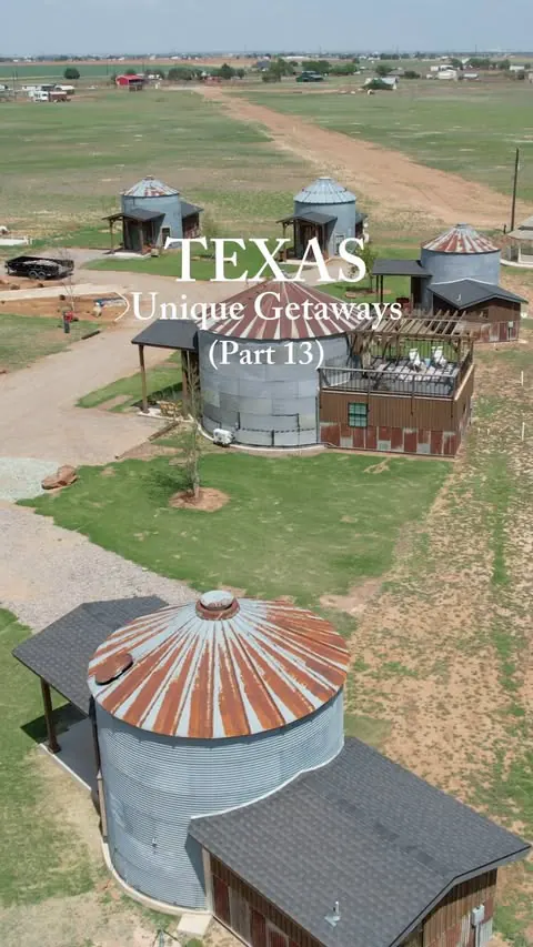 Ever slept in a silo? 🌾
.
📍 @hubcitysilos (@visitlubbock ) 
 .
A modern twist on West Texas charm - Hub City Silos! Each silo offers an open floor plan with climate control, full bathrooms, a mini fridge and microwave, and rustic modern finishes. 
