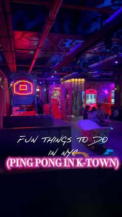 Looking for the next fun game night outing in NYC! Grab your friends and head over to @spacepingpongnyc ! This hidden gem in K-Town is decked out with tons of ping pong tables and has so many fun activities! Let’s not forget the food is simply amazin