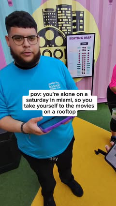 Solo Saturday done right 🎬

Rooftop Cinema Club in Miami Beach has daily screenings under the stars—comfy loungers, full bar, and skyline views. 

Great fall date (solo or with someone) now that Miami’s starting to cool down.

Have you been?

#miami