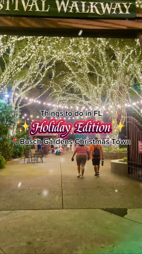 Things to do in FL ✨Holiday Edition✨ Pt. 1 : Busch Gardens Christmas Town 📍Tampa, FL. Christmas town is running from Nov. 11th - Jan. 7th and you definitely don’t want to miss it 🎄🎊!! 

📍10165 McKinley Dr, Tampa, FL 33612

#thingstodointampa #tam