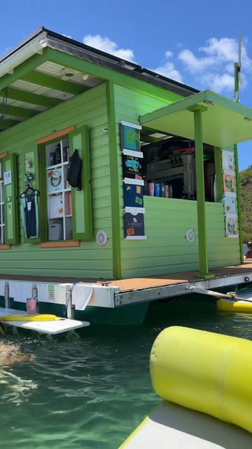 Lime Out is literally in the middle of the ocean on the U.S. Virgin Island of St. John, accesible by boat ONLY. They have a shuttle you can take or you can find your own way there. 

They have cocktails, fresh juices and a variety of specialty tacos 