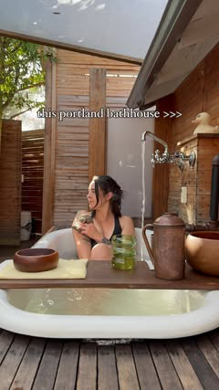 🌿 Elevate your self care routine 🌿

Nestled amongst the trees, this private outdoor bathhouse is a hidden gem in Portland ☀️ 

Bluestar is one of my favorite routines, it includes everything needed for a relaxing date: 

* Two tubs, including a coz