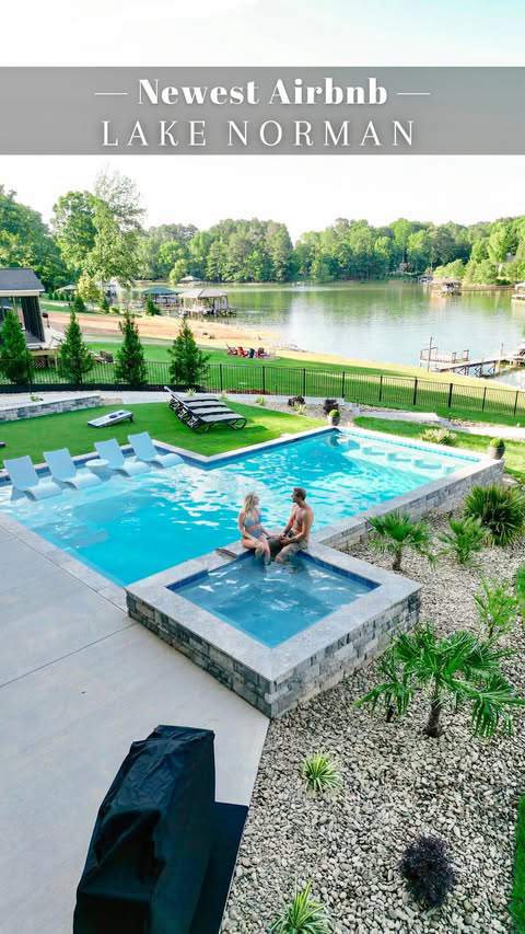 Who would you take with you on this lake vacation?

📓Managed By:
@carolinadestinations 

🏠Property:
A Shore Thing

📍Location:
 Mooresville, NC
 Lake Norman

ℹ️Amenities:
 Hot tub
 Pool
 Internet
 Fireplace
 Washer
 Dryer
 Parking
 Garage
 Living R