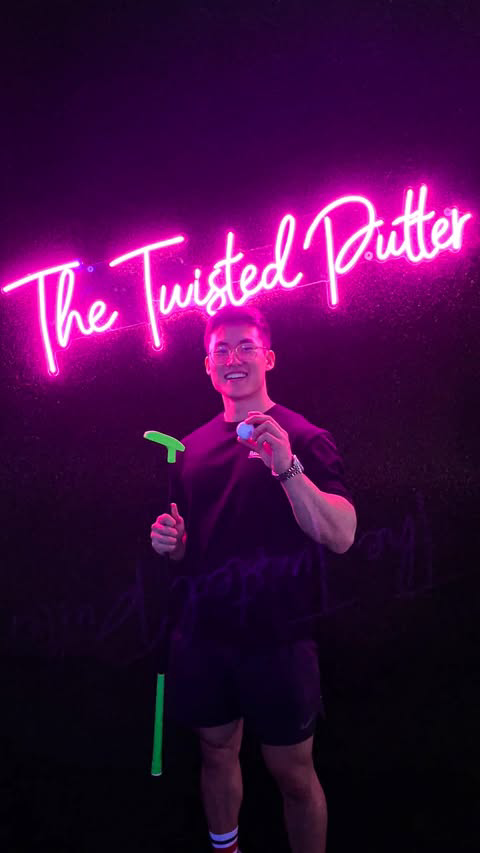 ⛳🎮 Experience a Next-Level Mini-Golf Adventure 🌟🕹️

Prepare to level up your mini-golf game like never before at The Twisted Putter located in the basement of ROAR! ⚡✨ Step into a world where traditional mini-golf meets cutting-edge technology for