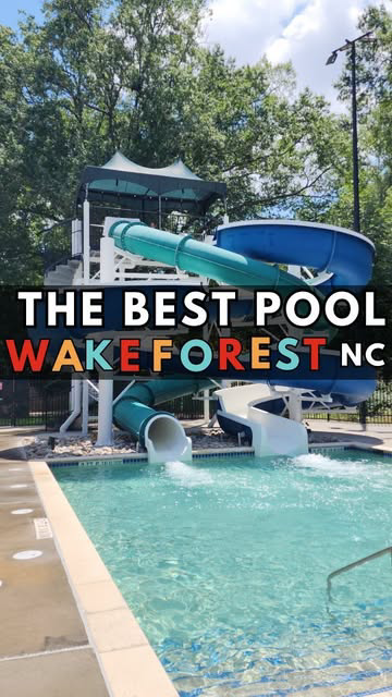 💦☀️What a DREAMY summer spot! Our first visit to Holding Park Aquatic Center in @townofwakeforest has me seriously wanting to up and move there! What a great  amenity for the town! @wakeforestparks 

But non-residents can visit, too, Hooray! And you
