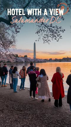 🌸 Discover the hidden gem of cherry blossom season: the breathtaking views of the Tidal Basin from @salamanderhoteldc. 🌸 Plus, indulge in cherry blossom-themed spa treatments and afternoon tea! 🍵✨

Missed out on DC this year? Consider this your si