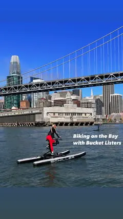 Never want to ride a bike any other way again 😌🚴🏼‍♀️🙌🏻

More info + book tix at BucketListers.com @sfbucketlist 

#sanfrancisco #sanfran #bayarea #waterbike #waterbikes #waterbiking #sfbucketlist #bucketlisters #sfbay #thingstodoinsf #sanfrancis