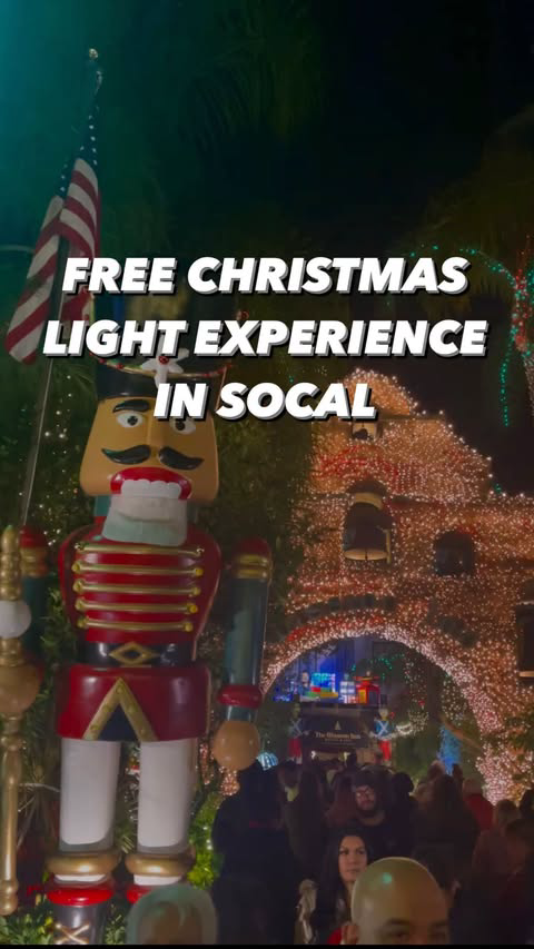 FREE Christmas Light Experience in Southern California🎄

The Festival of Lights officially begins November 18th and will be here until January 7th, 2024.

This experience is located at Riverside, CA’s Mission Inn Hotel & Spa. The Festival of Lights 